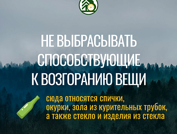 Министерство лесного хозяйства Республики Башкортостан напоминает
