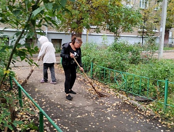 Сотрудники ООО "ЕРКЦ гор. Уфы" приняли участие в акции "Санитарная пятница" 